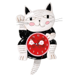Allen Designs Lucky Cat Clock