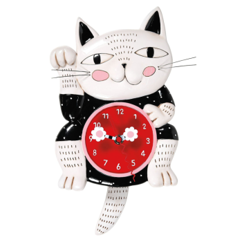 Allen Designs Lucky Cat Clock