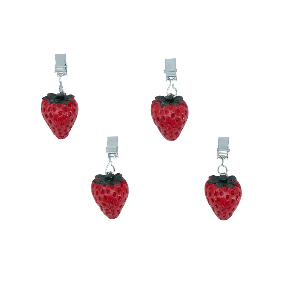 Avanti Tablecloth Weights Set of 4 Strawberries
