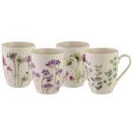 Bundanoon Coupe Mugs 355ml Set 4 Botanical