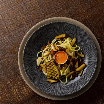 Churchill Studio Prints Agano Black Round Coupe Bowl 248mm (2)