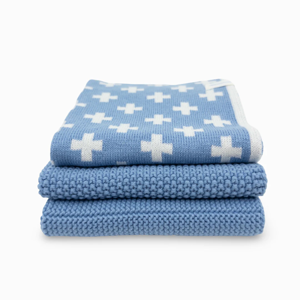 Ecovask Mixed Cloths 3 Pack Cornflower (2)