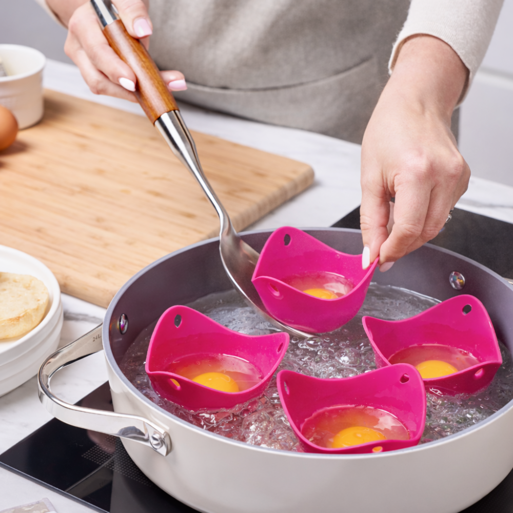 Fusionbrands Silicone Egg Poacher Pods Set 2