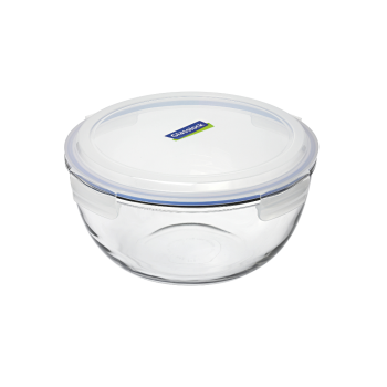 Glasslock Tempered Glass Mixing Bowl with Lid 4L
