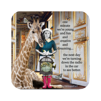 High Cotton Gifts Coaster One Minute We're Younger