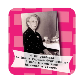 High Cotton Gifts Coaster Reptile Dysfunction