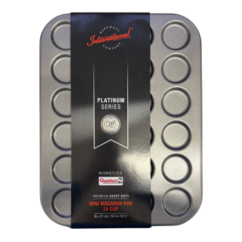International Bakeware Non-Stick Mini Macaron Pan 24 Hole