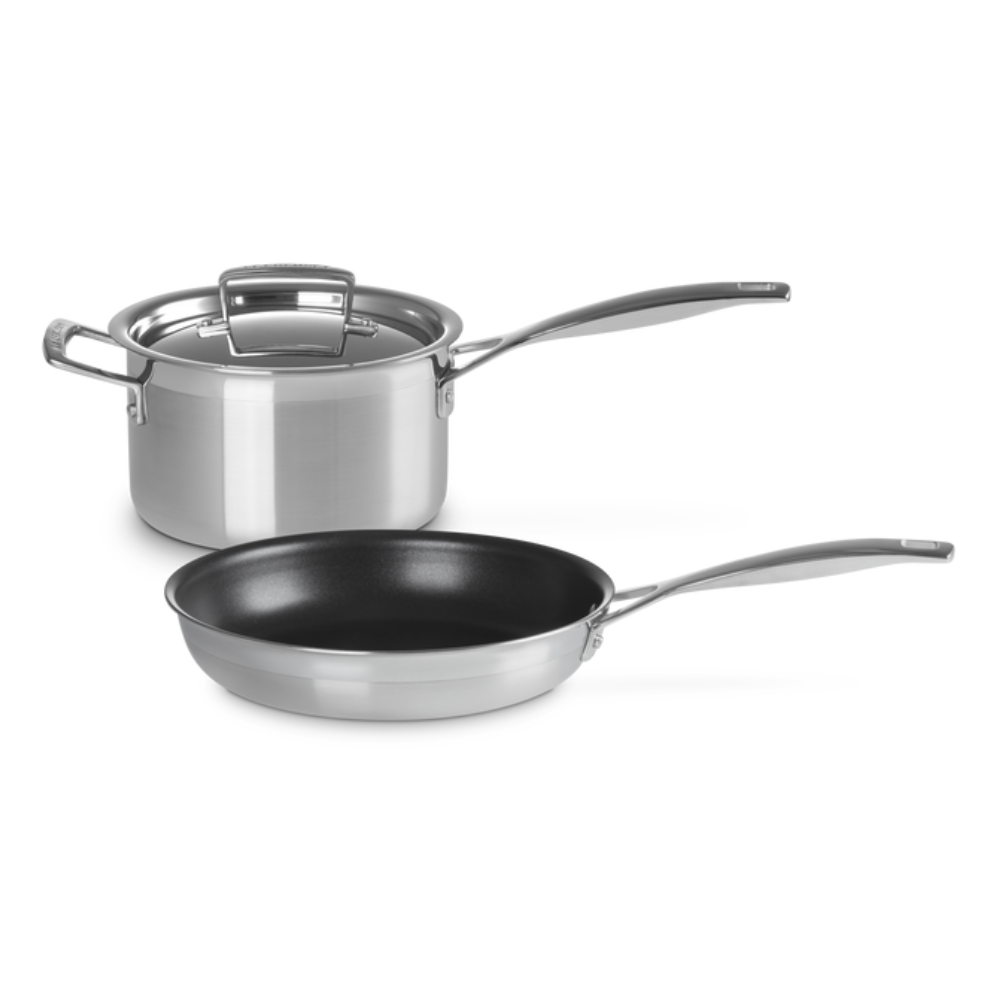Le Creuset 3-Ply Stainless Steel 2-Piece Starter Set