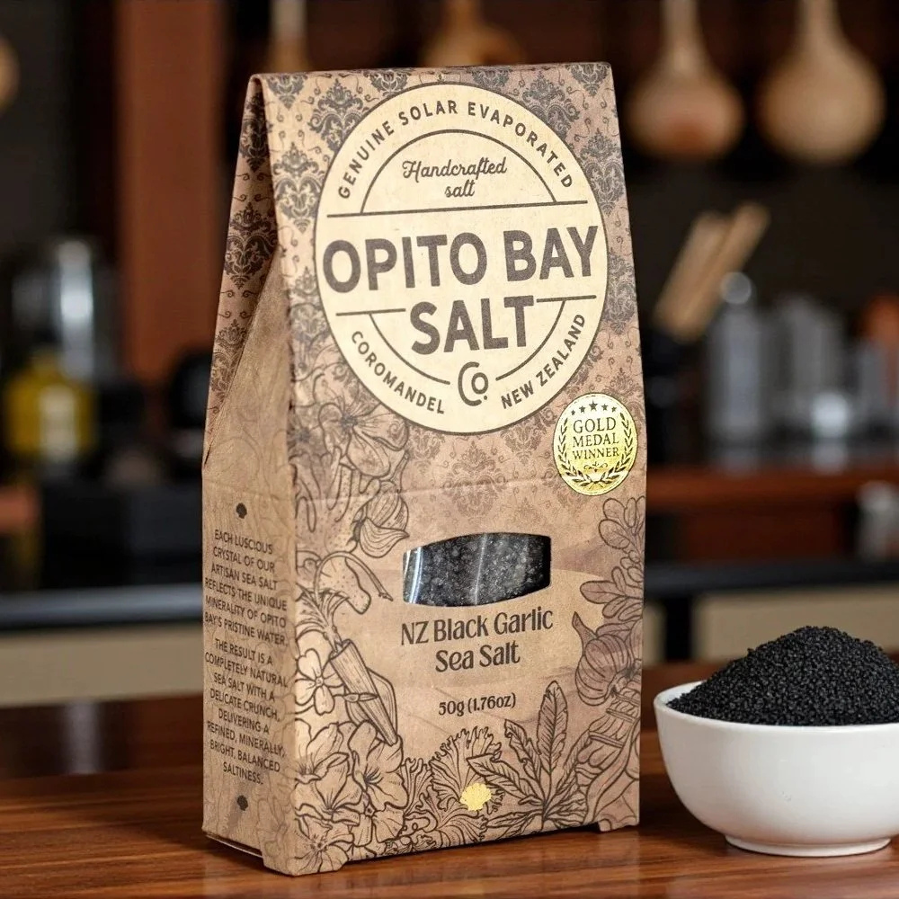 Opito Bay Salt Co. Black Garlic Sea Salt 50g (1)