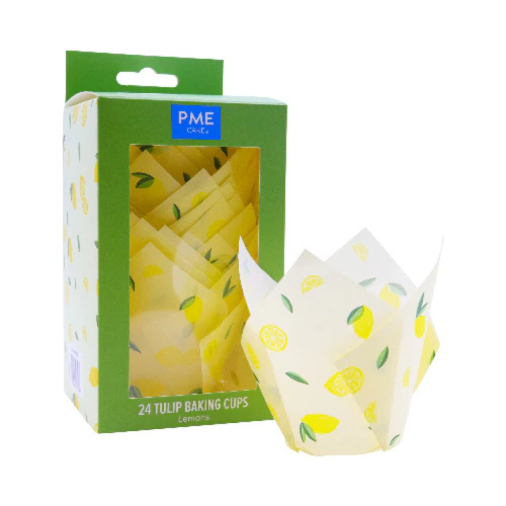 PME Lemons Tulip Muffin Cases 24 Pack (2)