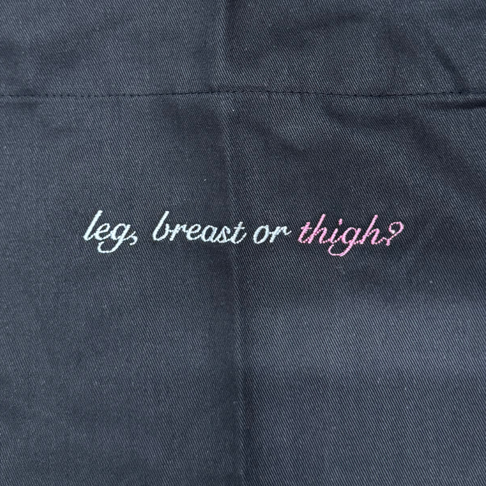 Party Talk Apron Leg Breast or Thigh.
