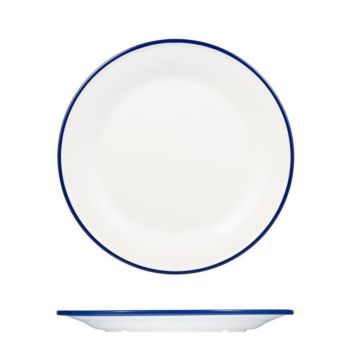 Ryner Melamine Evoke Blue Rim Plate 22cm