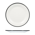 Ryner Melamine Evoke Black Rim Plate 27cm