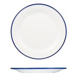Ryner Melamine Evoke Blue Rim Plate 27cm