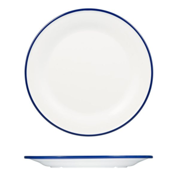 Ryner Melamine Evoke Blue Rim Plate 27cm