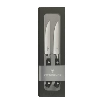 Victorinox Grand Maître Steak Knife 12cm Wavy Black Set of 2
