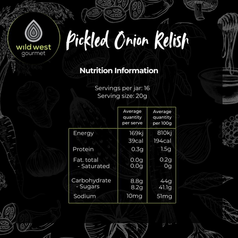 Wild West Gourmet Sweet Pickled Onion Relish 230g (1)