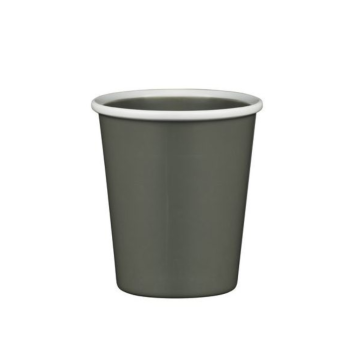 Ryner Melamine Evoke Grey with White Rim Cup 290ml