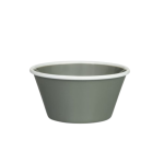 Ryner Melamine Evoke Grey with White Rim Bowl 475ml