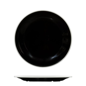 Ryner Melamine Evoke White Rim Plate 22cm