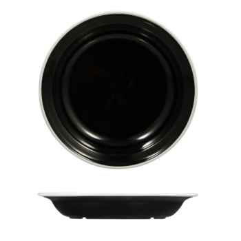 Ryner Melamine Evoke White Rim Deep Plate 20cm