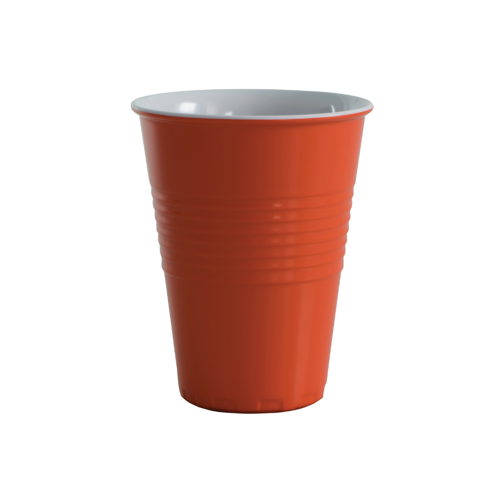 serroni Miami Two Tone Melamine Cup 400ml Orange