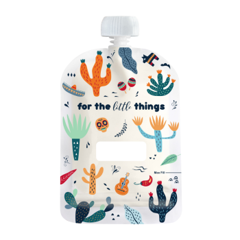 Sinchies Reusable Food Pouches 150ml Cactus Fiesta 5 Pack
