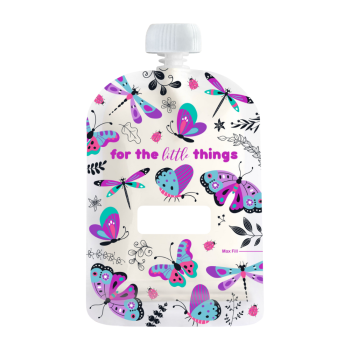 Sinchies Reusable Food Pouches 150ml Flutterbys 10 Pack