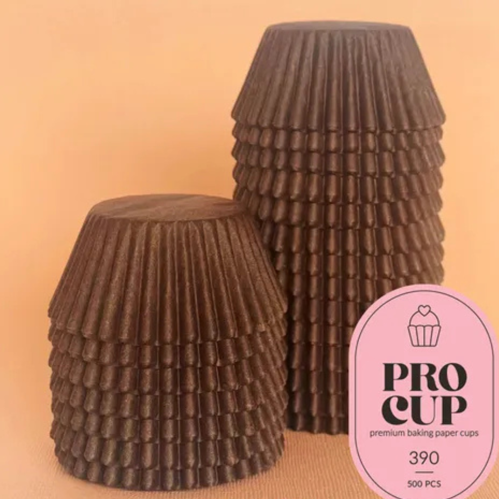 390 BAKING CUPS Choc Brown 500 PIECE PACK
