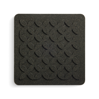 Born in Sweden Cork Trivet Flora 19.5cm Black