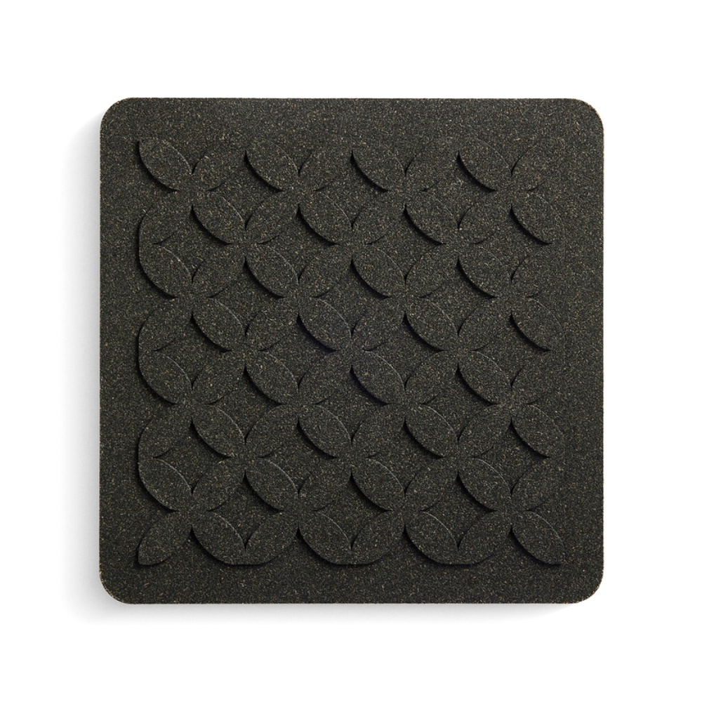 Born-in-Sweden-cork-trivet-flora-black