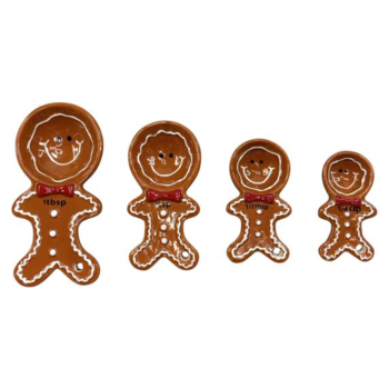 Assemble Ceramic Gingerbread Measuring Spoons Set