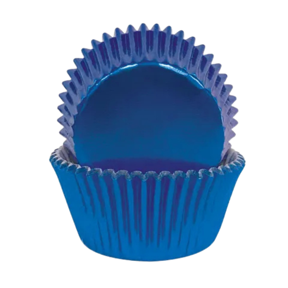 CAKE CRAFT 408 Blue FOIL BAKING CUPS PACK OF 72