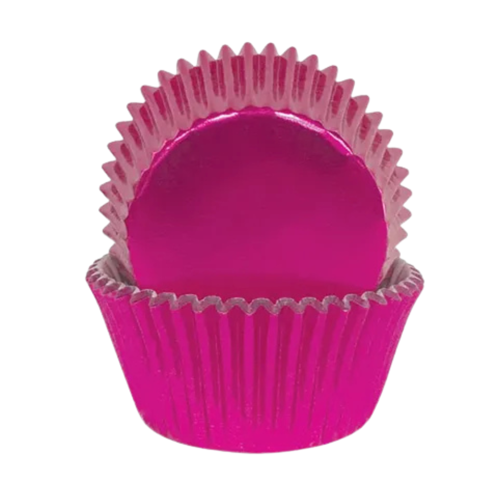 CAKE CRAFT 408 Pink FOIL BAKING CUPS PACK OF 72
