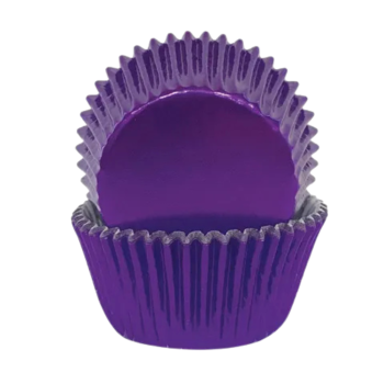Cake Craft 408 Foil Baking Cups 72 Pack Purple