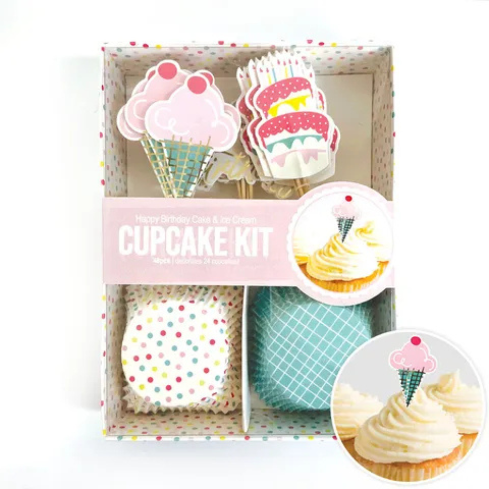 Cake Craft Cupcake Kit Happy Birthday Ice Cream