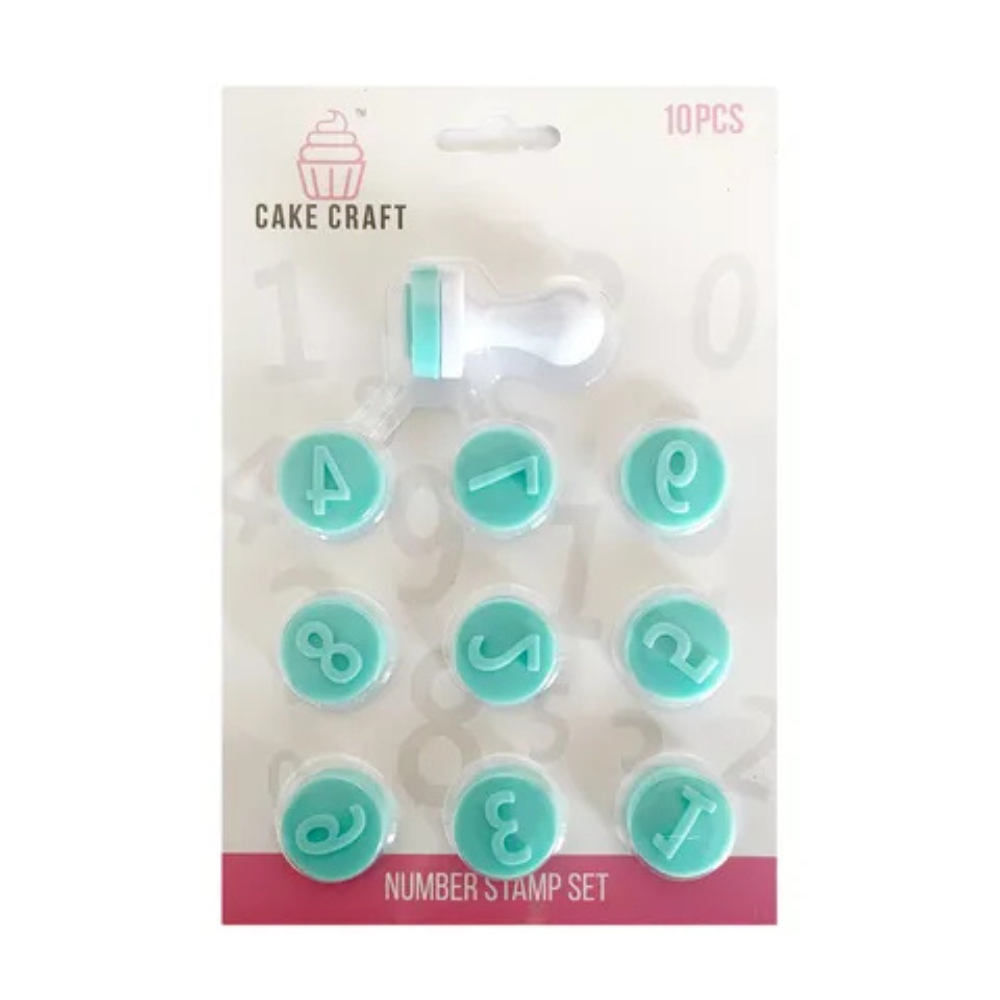 Cake Craft Number Stamp Set