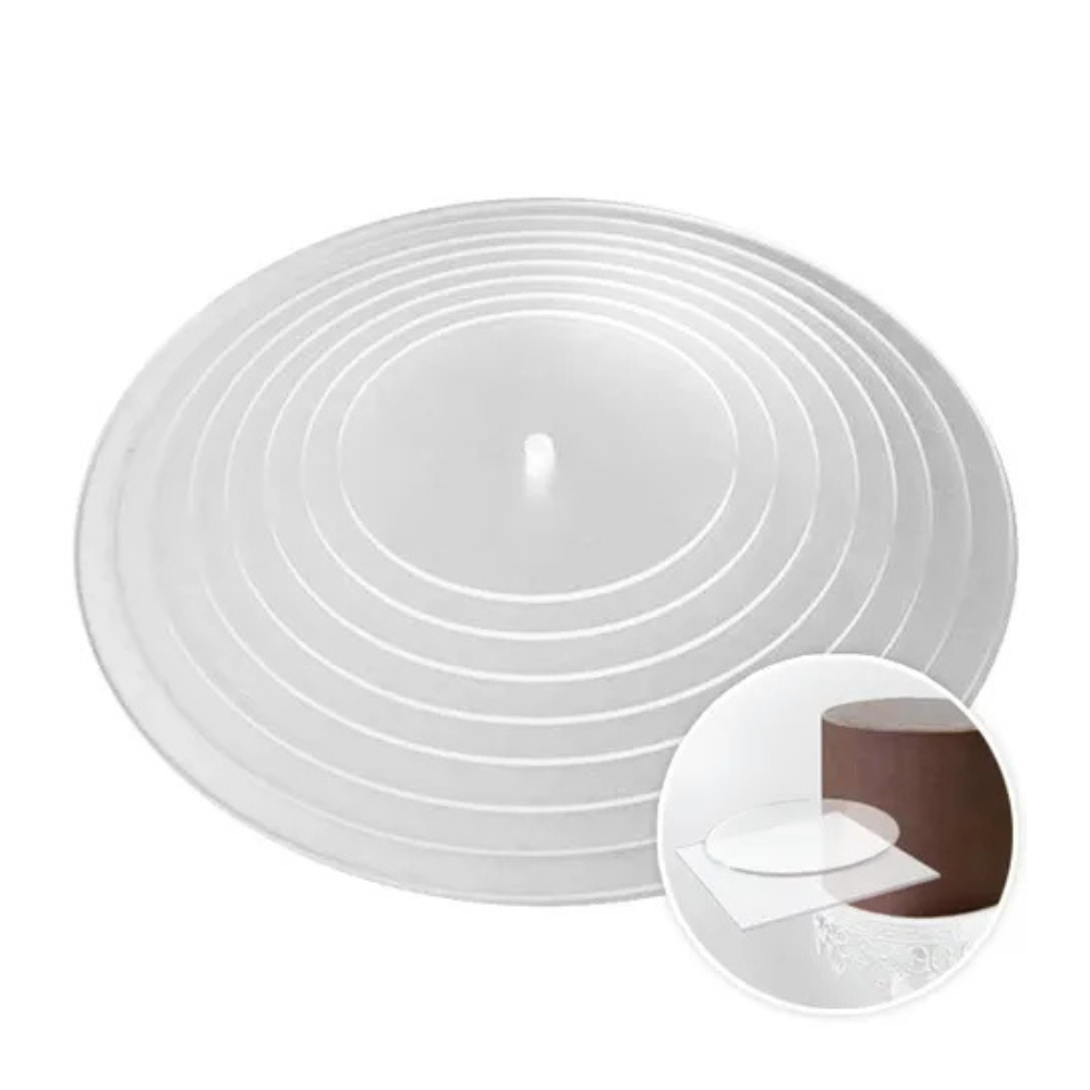 Cake Craft Round Ganache Lids Set of 8