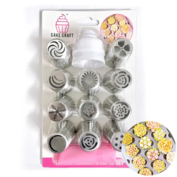 Cake Craft Russian Piping Tip Set of 13