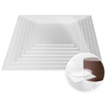 Cake Craft Square Ganache Lids Set of 8