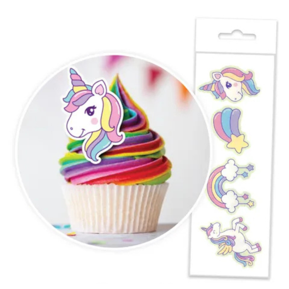 Cake Craft Wafer Toppers Pack of 16 Unicorn