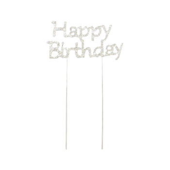 Diamante HAPPY BIRTHDAY cake topper