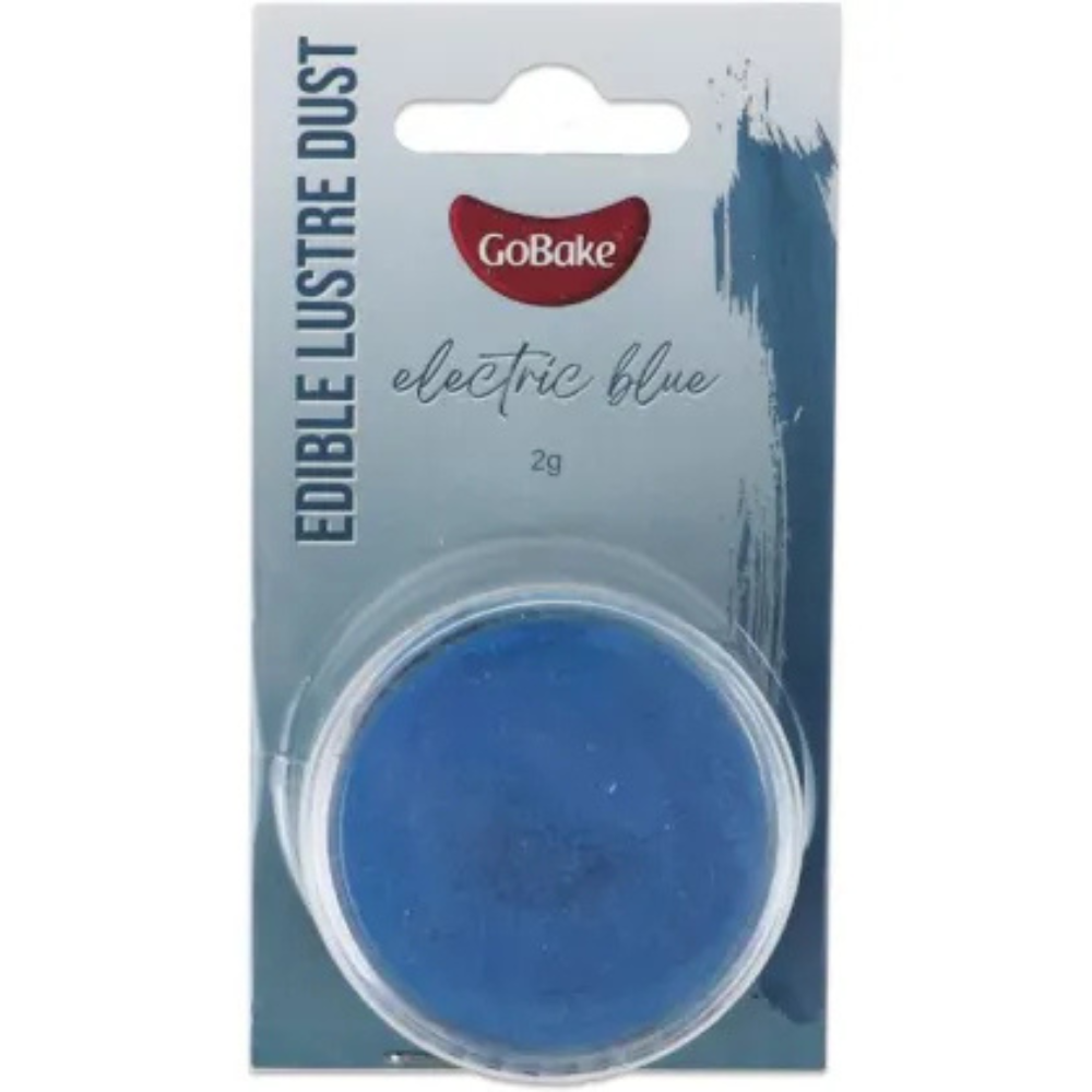 GoBake Edible Lustre Dust Electric Blue 2g