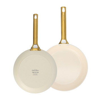 GreenPan Padova 2 Piece Frypan Set Cream