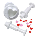 Heart Plunger Cutters Set of 3