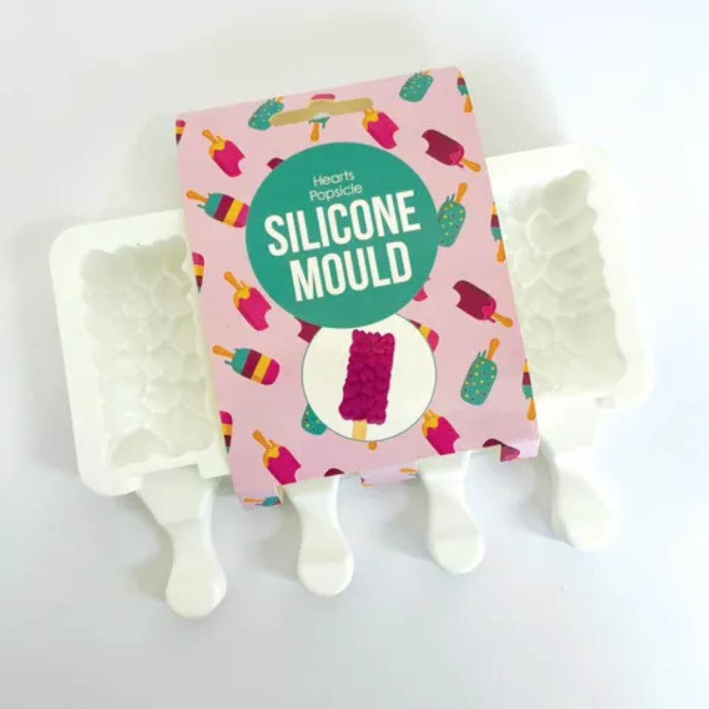 HEARTS POPSICLE SILICONE MOULD