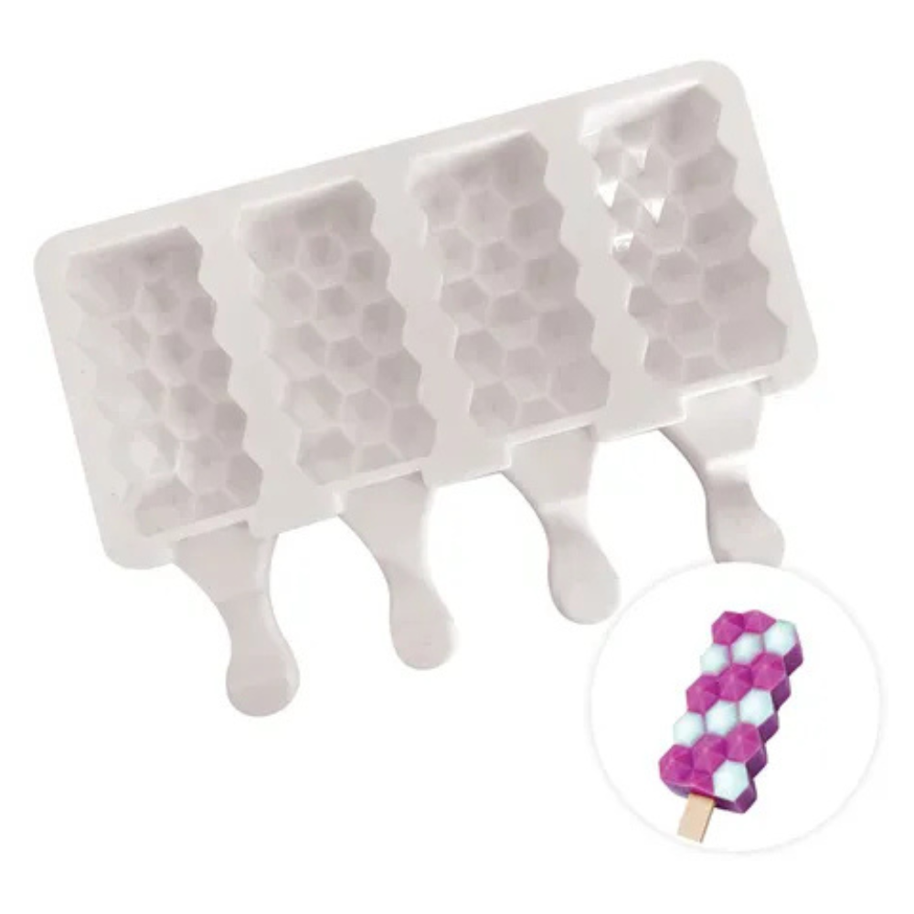 HEX BLOCKS POPSICLE SILICONE MOULD