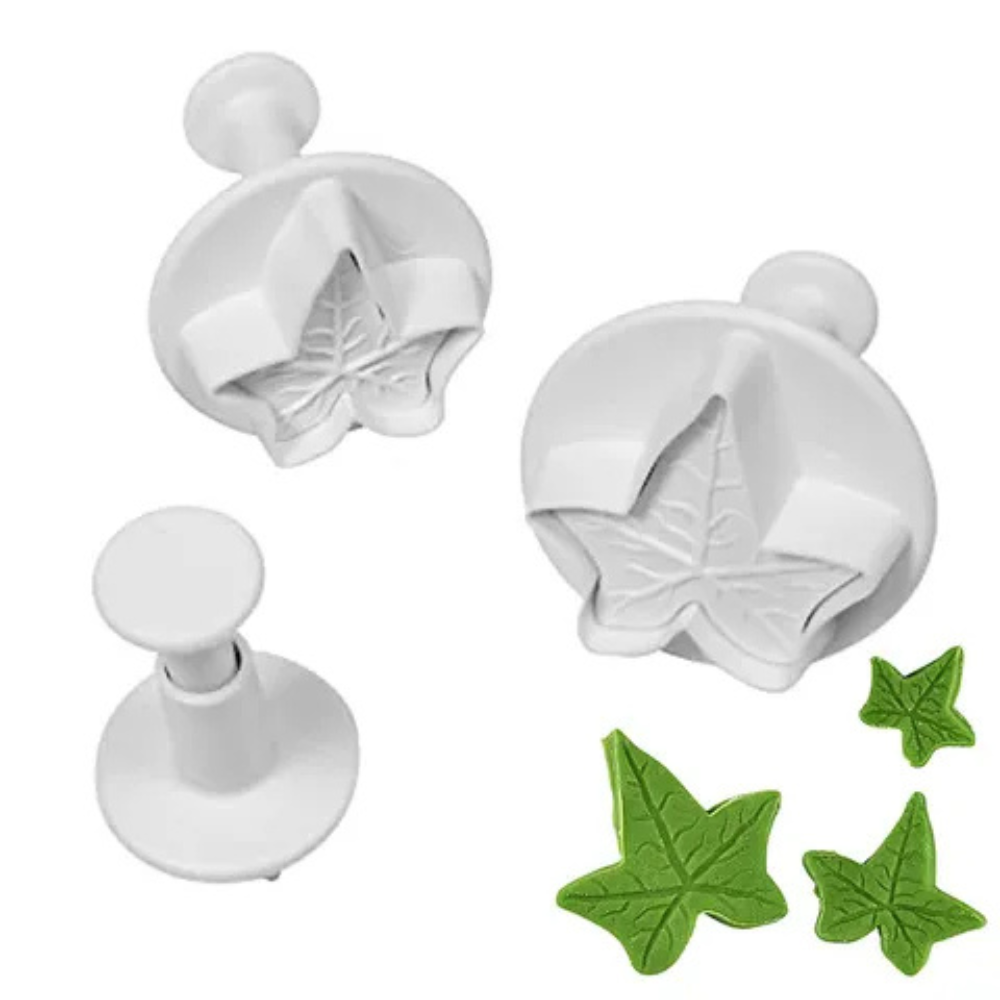 IVY LEAF PLUNGER CUTTER 3 PIECE SET