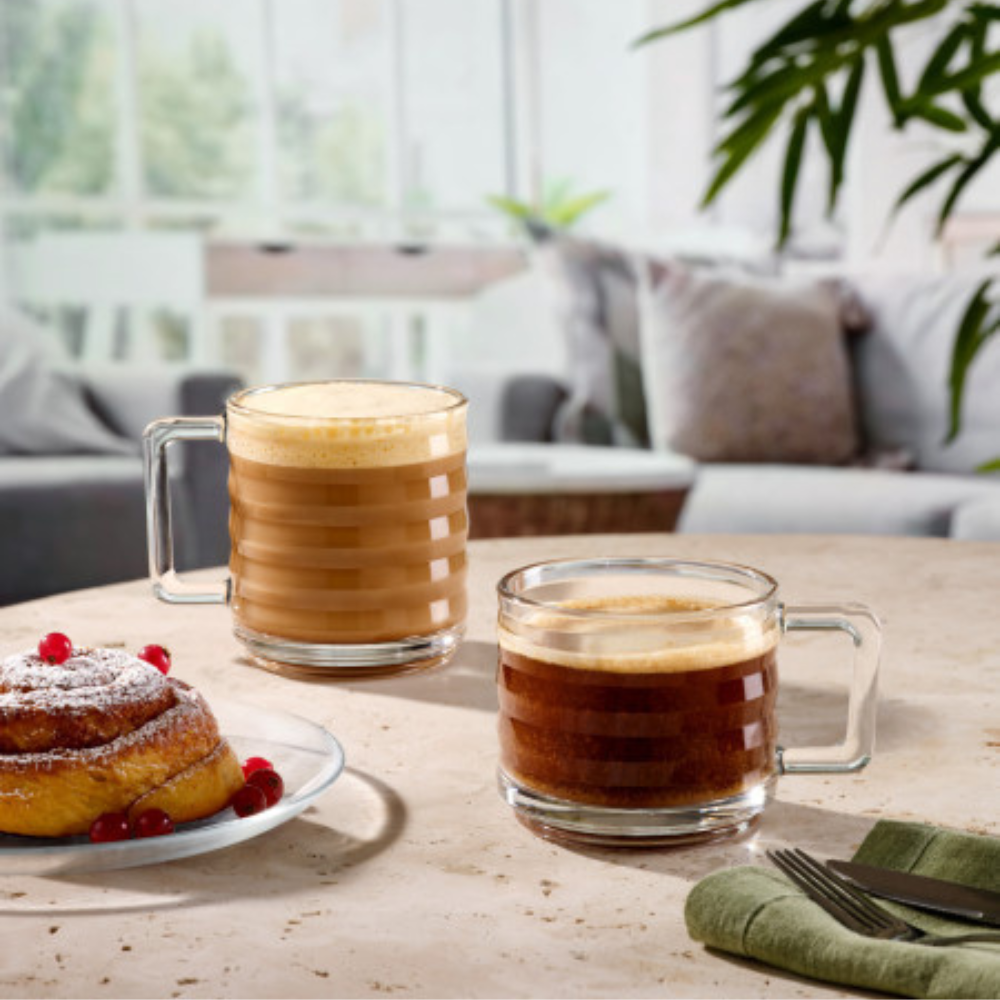 Pasabahce Bricks Glass CoffeeTea Mug 320ml (2)