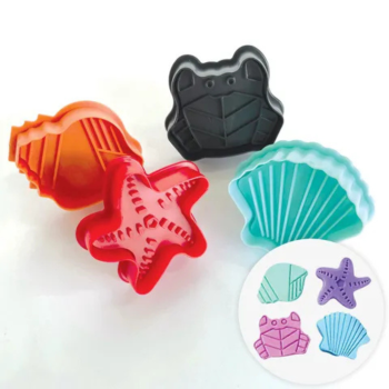 Sea Creatures Plunger Cutters Set of 4
